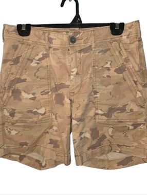 anthropologie The Wanderer Brown Camo Shorts Size 27
